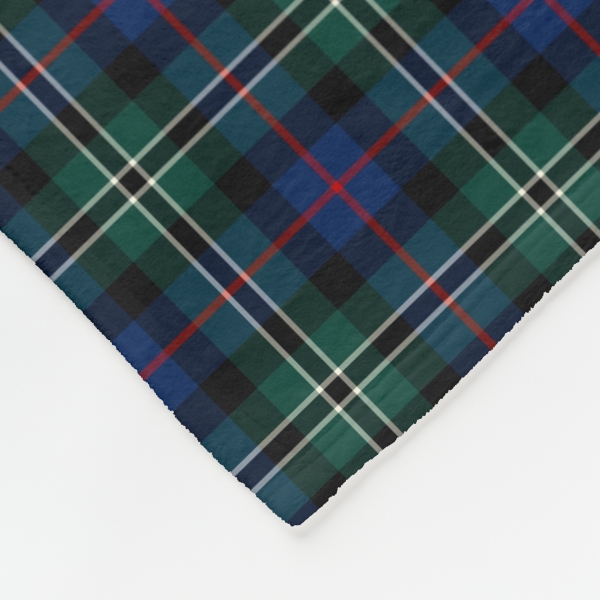 Rose Hunting tartan fleece blanket