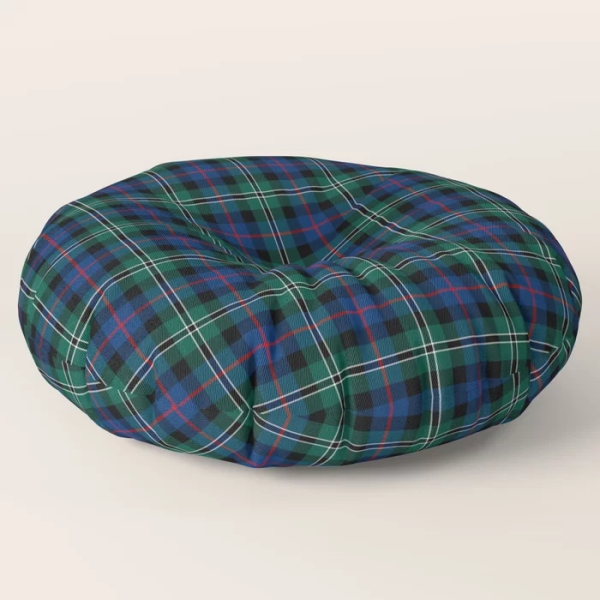 Rose Hunting tartan floor pillow