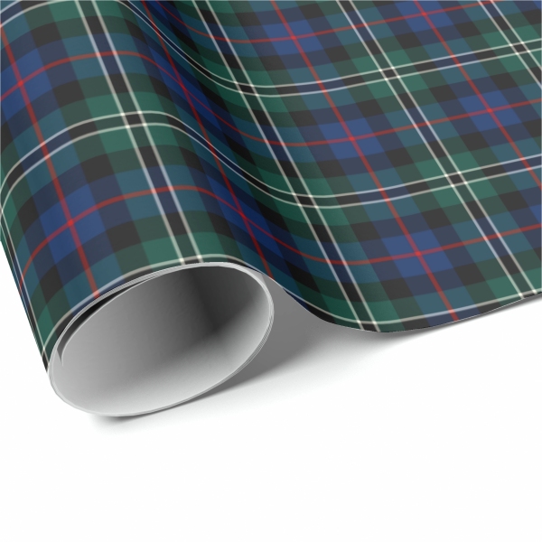 Rose Hunting tartan wrapping paper