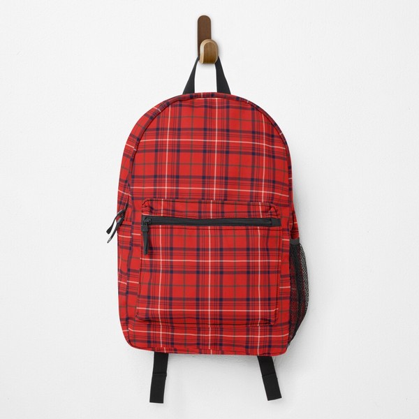 Clan Rose tartan backpack