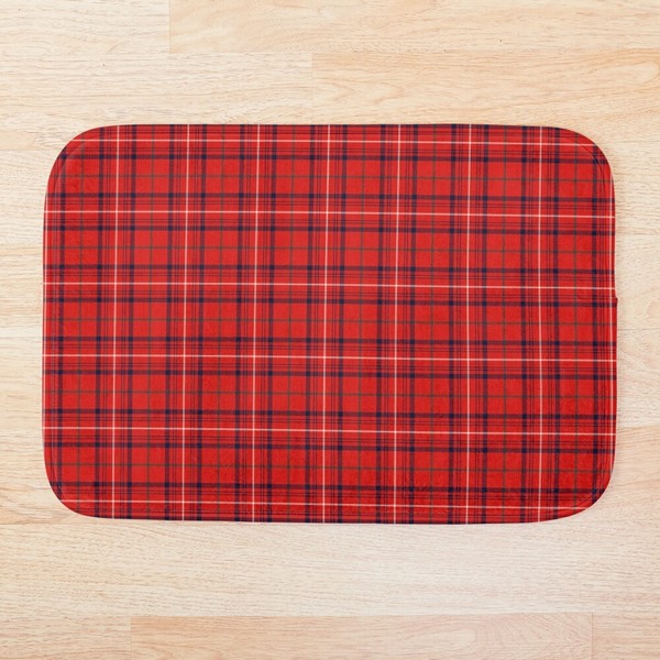 Clan Rose tartan floor mat