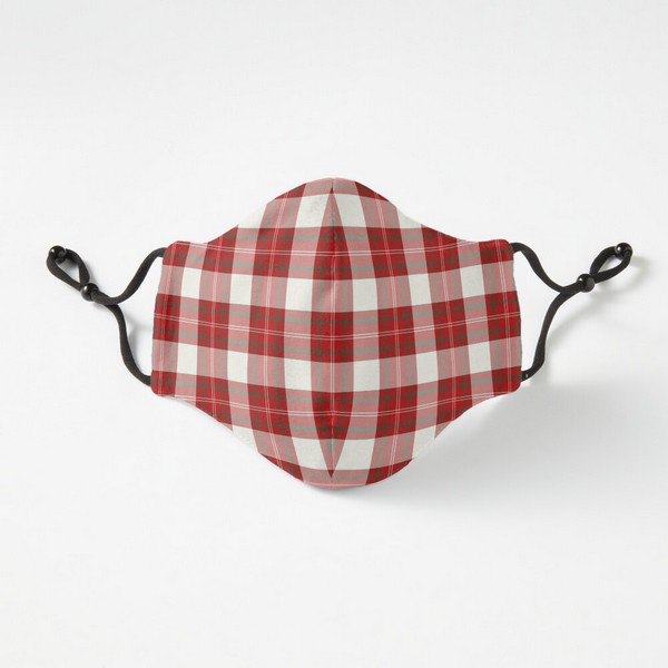 Ross District tartan fitted face mask