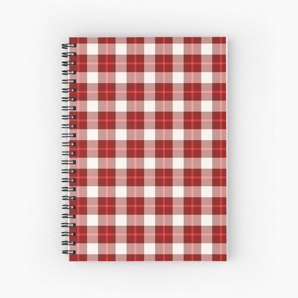 Ross District tartan spiral notebook