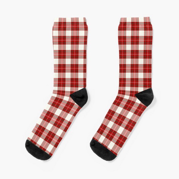 Ross District tartan socks