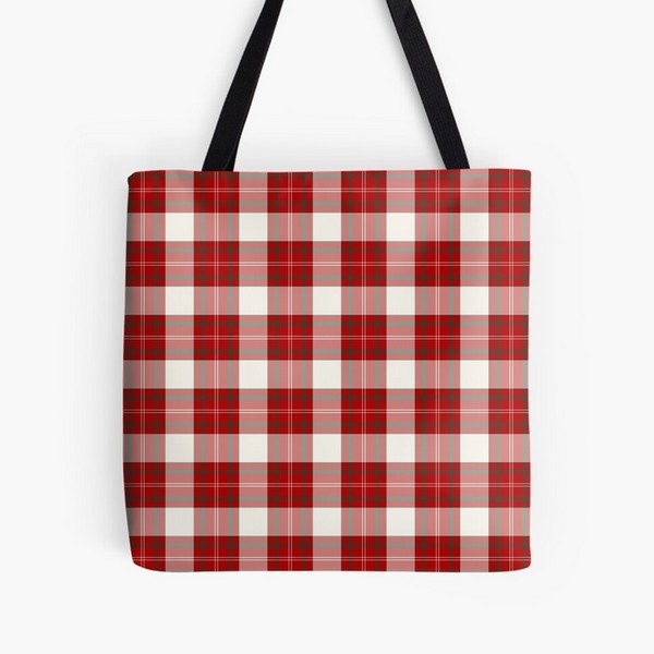 Ross District tartan tote bag