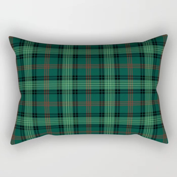 Ross Hunting tartan rectangular throw pillow