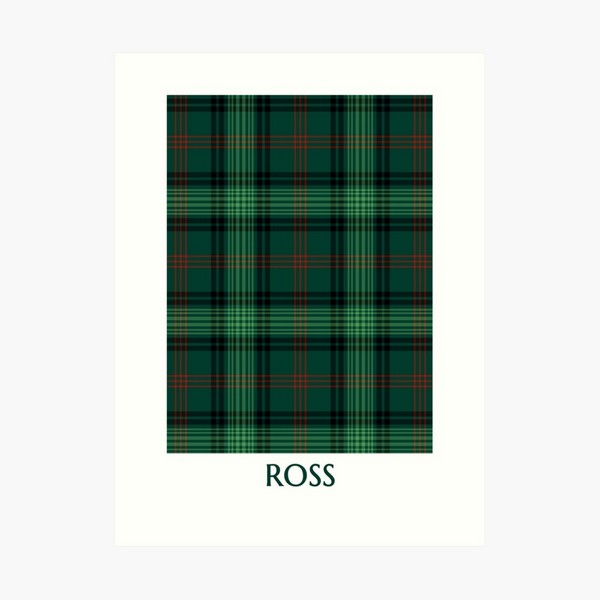 Ross Hunting tartan art print