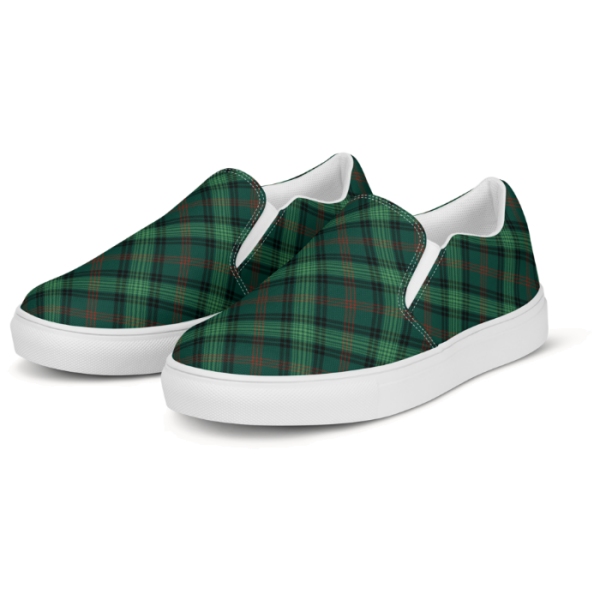 Clan Ross Hunting Tartan Slip-On Shoes