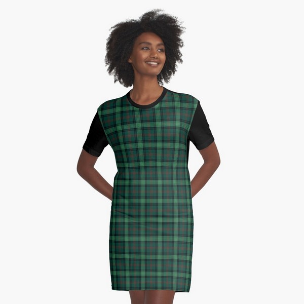 Ross Hunting tartan tee shirt dress