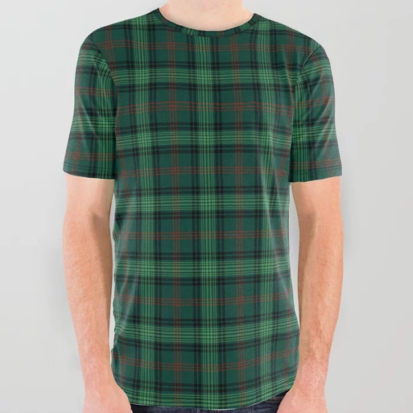 Ross Hunting tartan all over print tee shirt