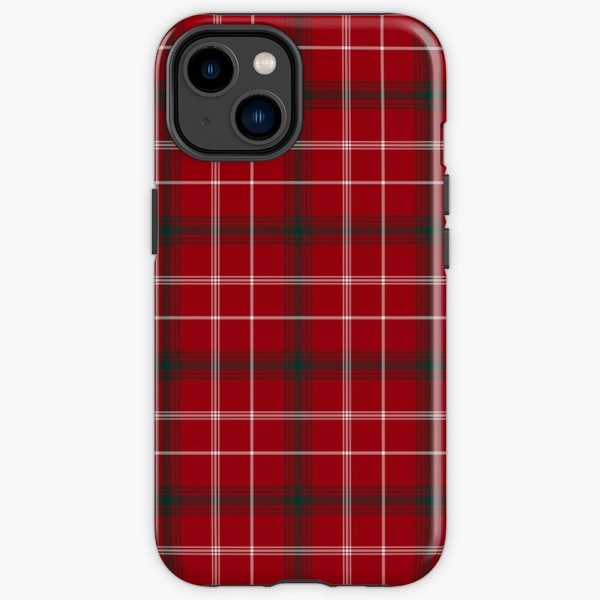 Rothesay District tartan iPhone case