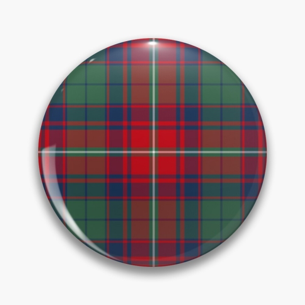 Roxburgh District tartan pinback button