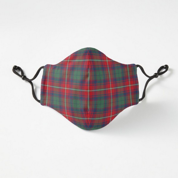 Roxburgh District tartan fitted face mask