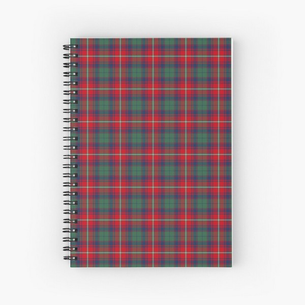Roxburgh District tartan spiral notebook