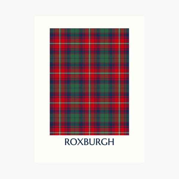 Roxburgh District tartan art print