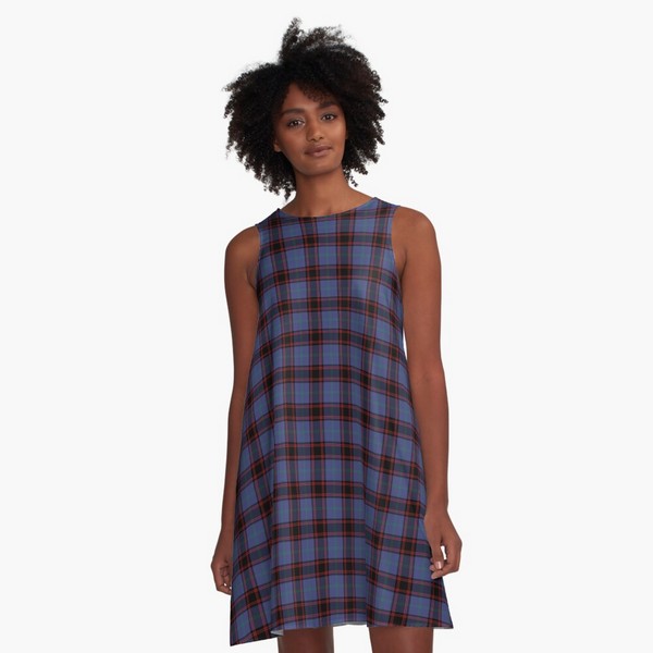 Rutherford tartan a-line dress