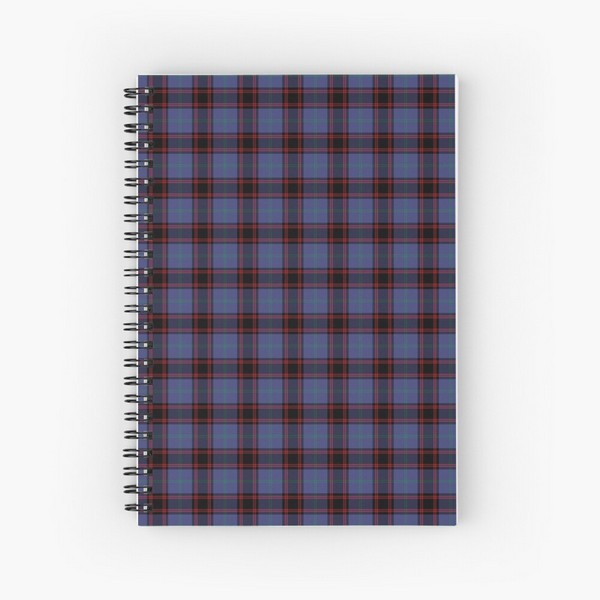 Rutherford tartan spiral notebook