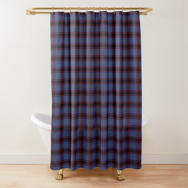 Clan Rutherford Tartan Shower Curtain