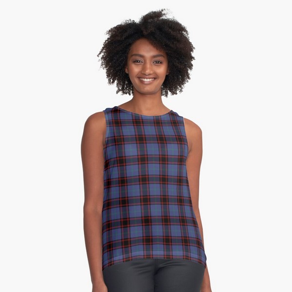 Rutherford tartan sleeveless top