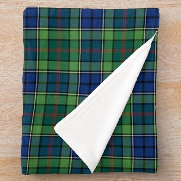 Rutledge tartan fleece throw blanket