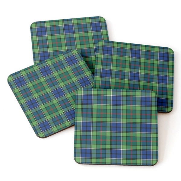 Clan Rutledge Tartan Coasters