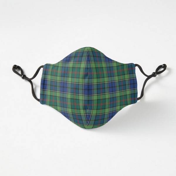 Rutledge tartan fitted face mask