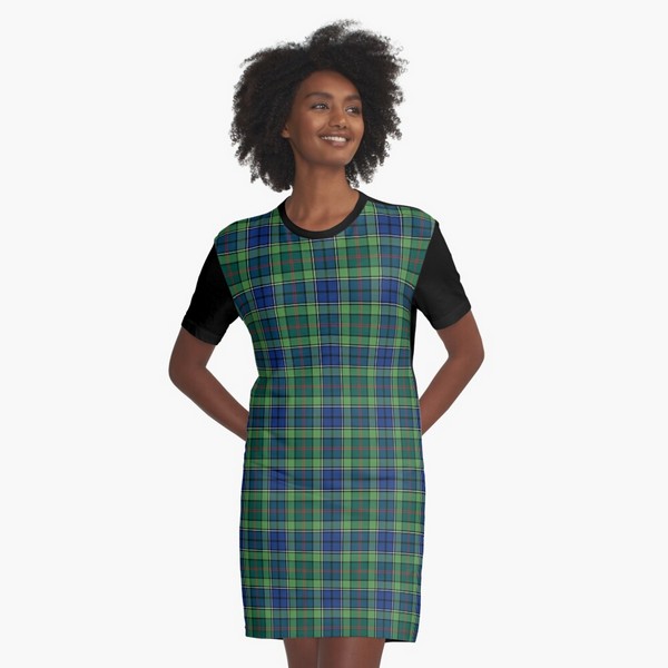 Rutledge tartan tee shirt dress