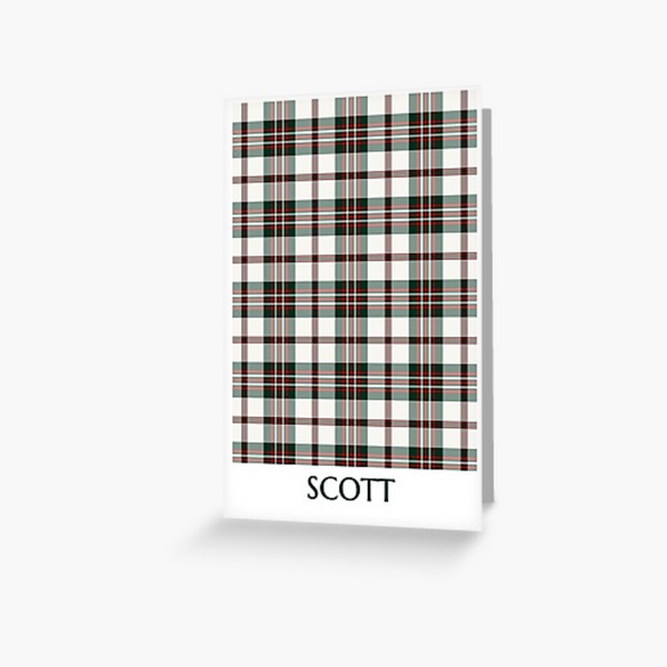 Scott Dress tartan greeting card
