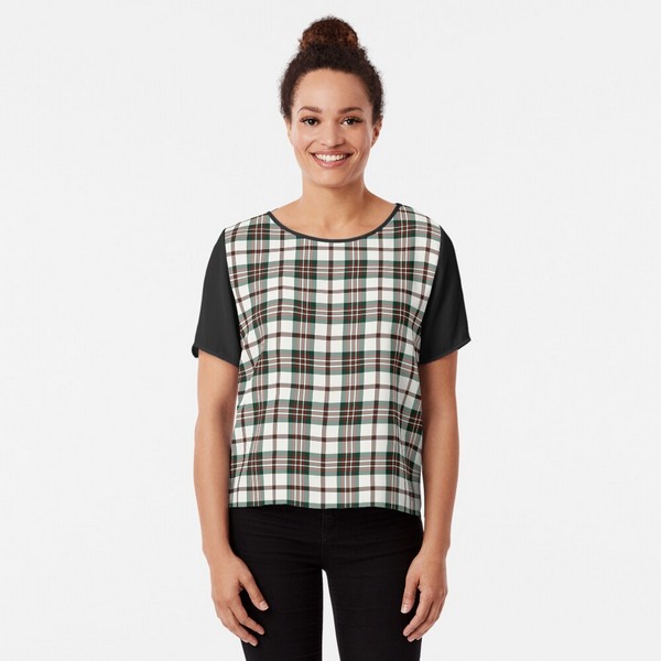 Scott Dress tartan chiffon top