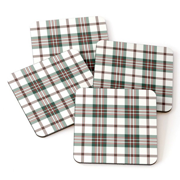 Scott Dress tartan beverage coasters