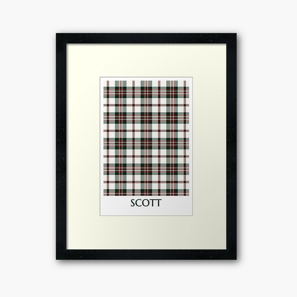 Scott Dress tartan framed print