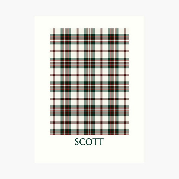 Scott Dress tartan art print