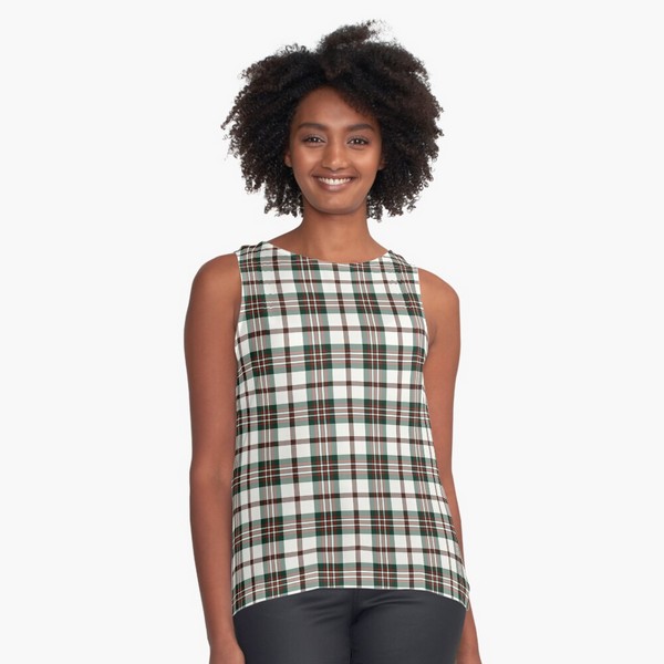 Scott Dress tartan sleeveless top