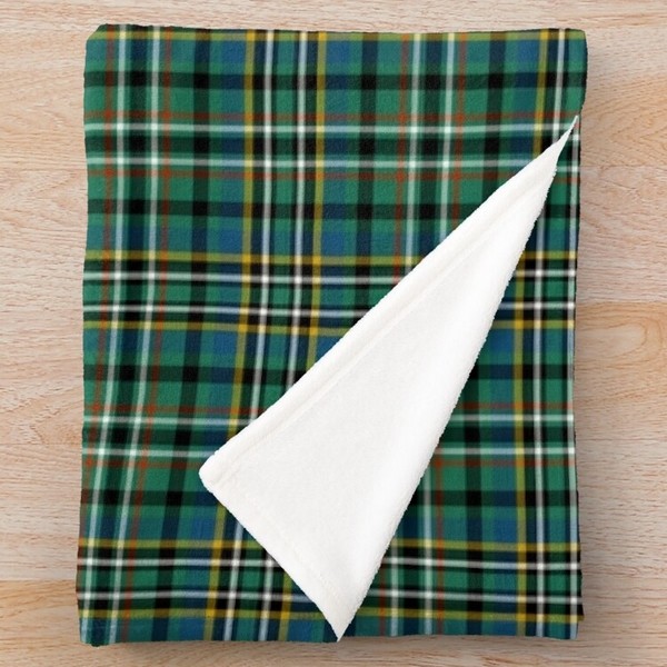 Scott Green Tartan throw blanket