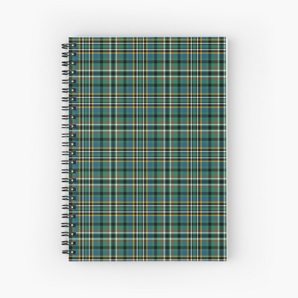 Scott tartan spiral notebook