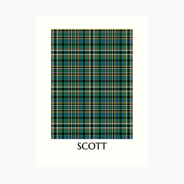 Scott tartan art print