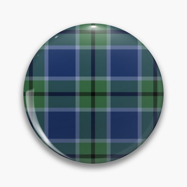 Clan Scott tartan pinback button