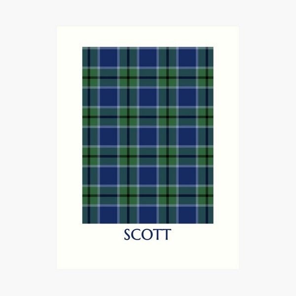 Clan Scott tartan art print