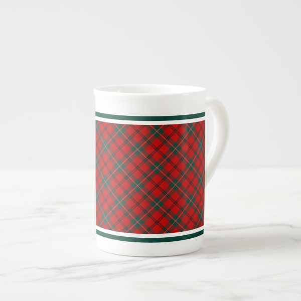 Scott tartan bone china mug