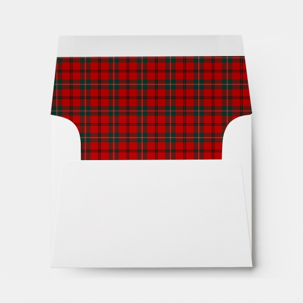 Envelope with Scott tartan liner