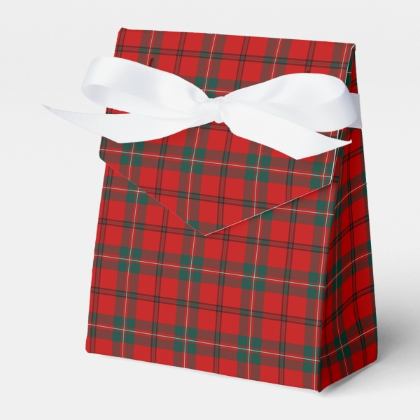 Scott tartan favor box