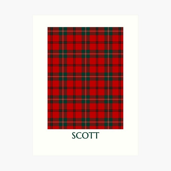 Scott tartan art print