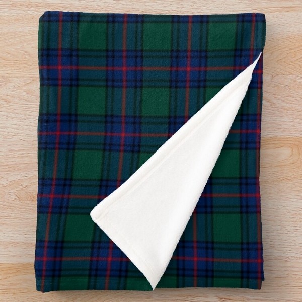 Shaw tartan fleece throw blanket