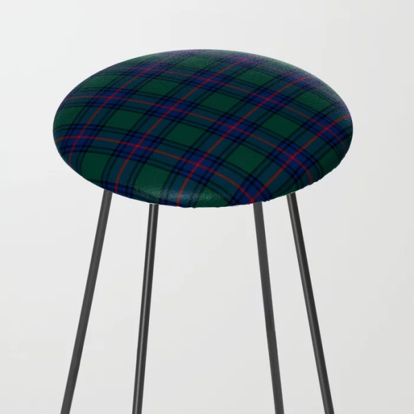Shaw tartan counter stool