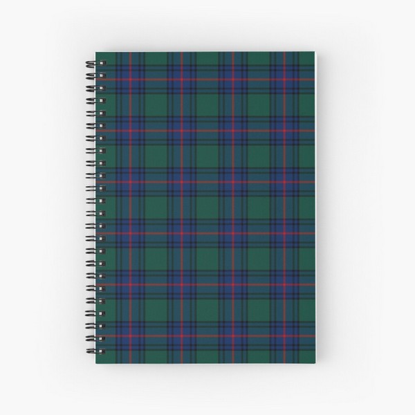 Shaw tartan spiral notebook