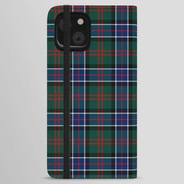 Sinclair Hunting tartan iPhone wallet case