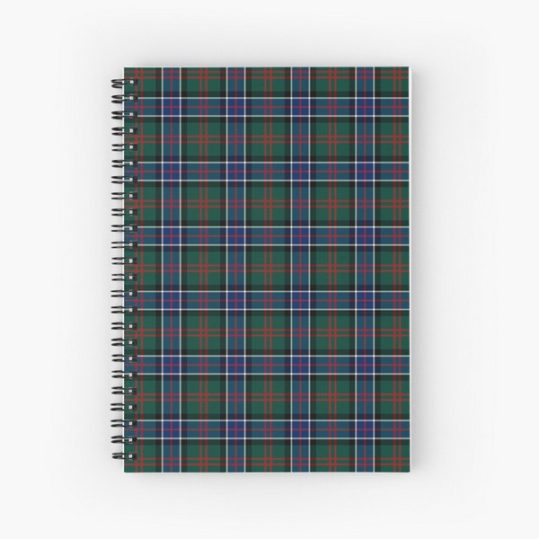 Sinclair Hunting tartan spiral notebook