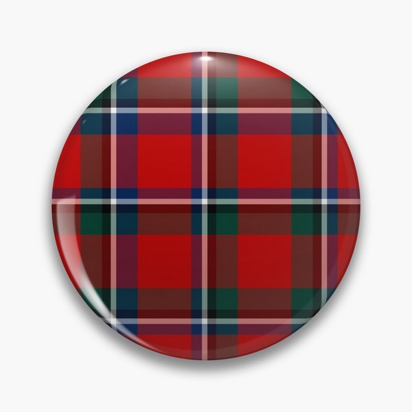 Sinclair tartan pinback button