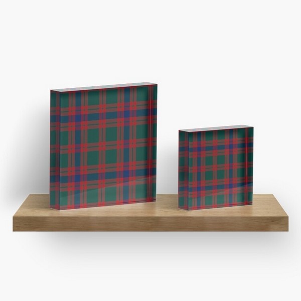 Clan Skene tartan acrylic block