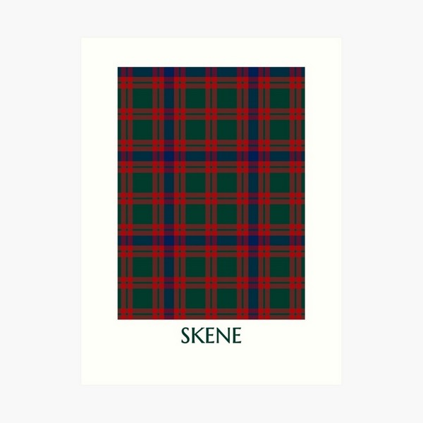 Clan Skene tartan art print